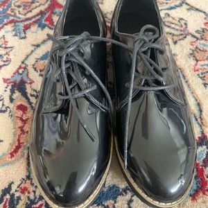 NEW black lace up shoes from Forever 21, womens,